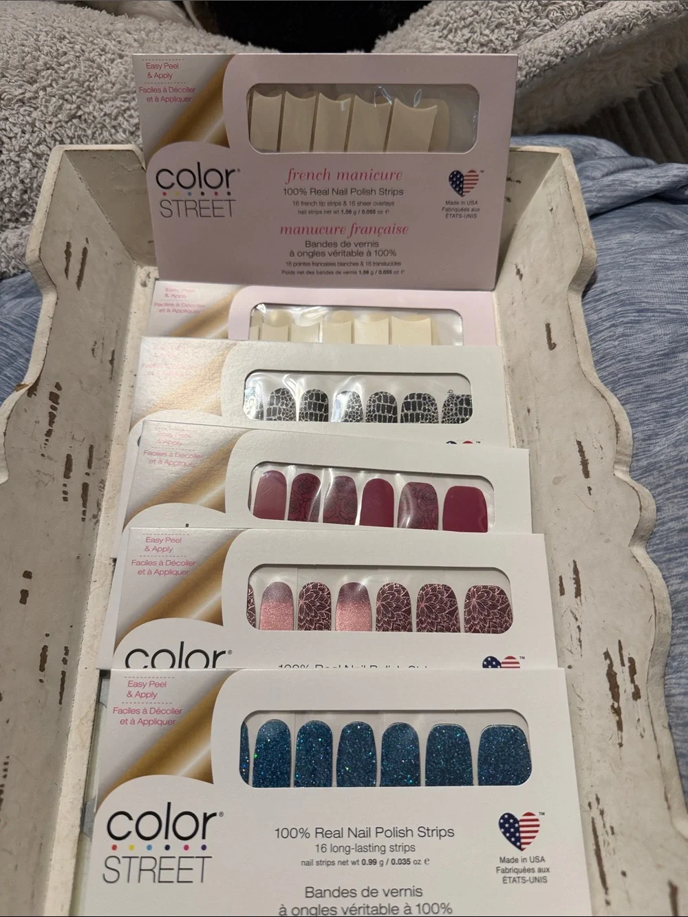 Nail Polish Strips set off 6 new